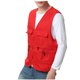 thumbnail image 2 of pstuiky Camisetas sin mangas para hombre, Camiseta de tirantes con cuello en V, multibolsillos y cremallera para exteriores, de color liso y práctica para hombre Tops elegantes para mujer l, 2 of 7