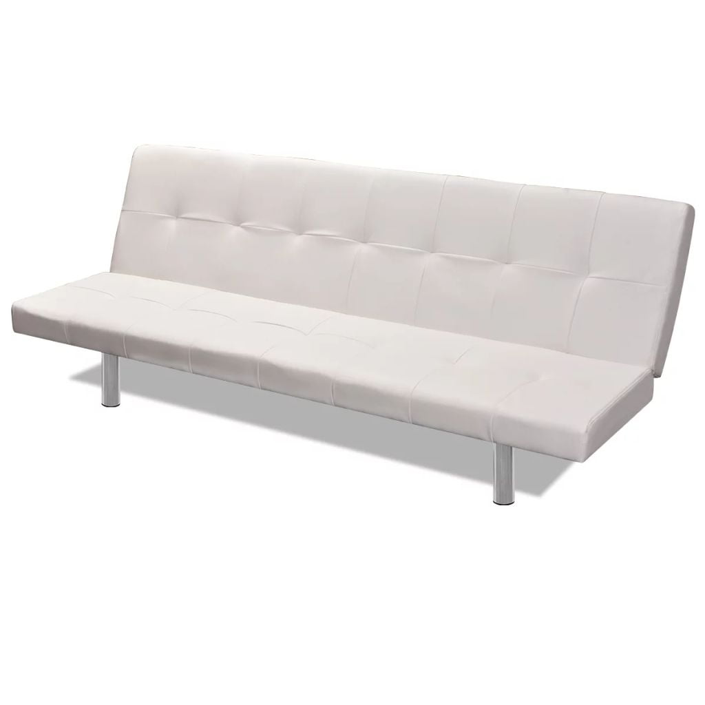 Kepooman Adjustabl Sofa Bed with 2 Pillows for Home, White Kepooman Adjustabl Sofa Bed with 2 Pillows for Home, White
