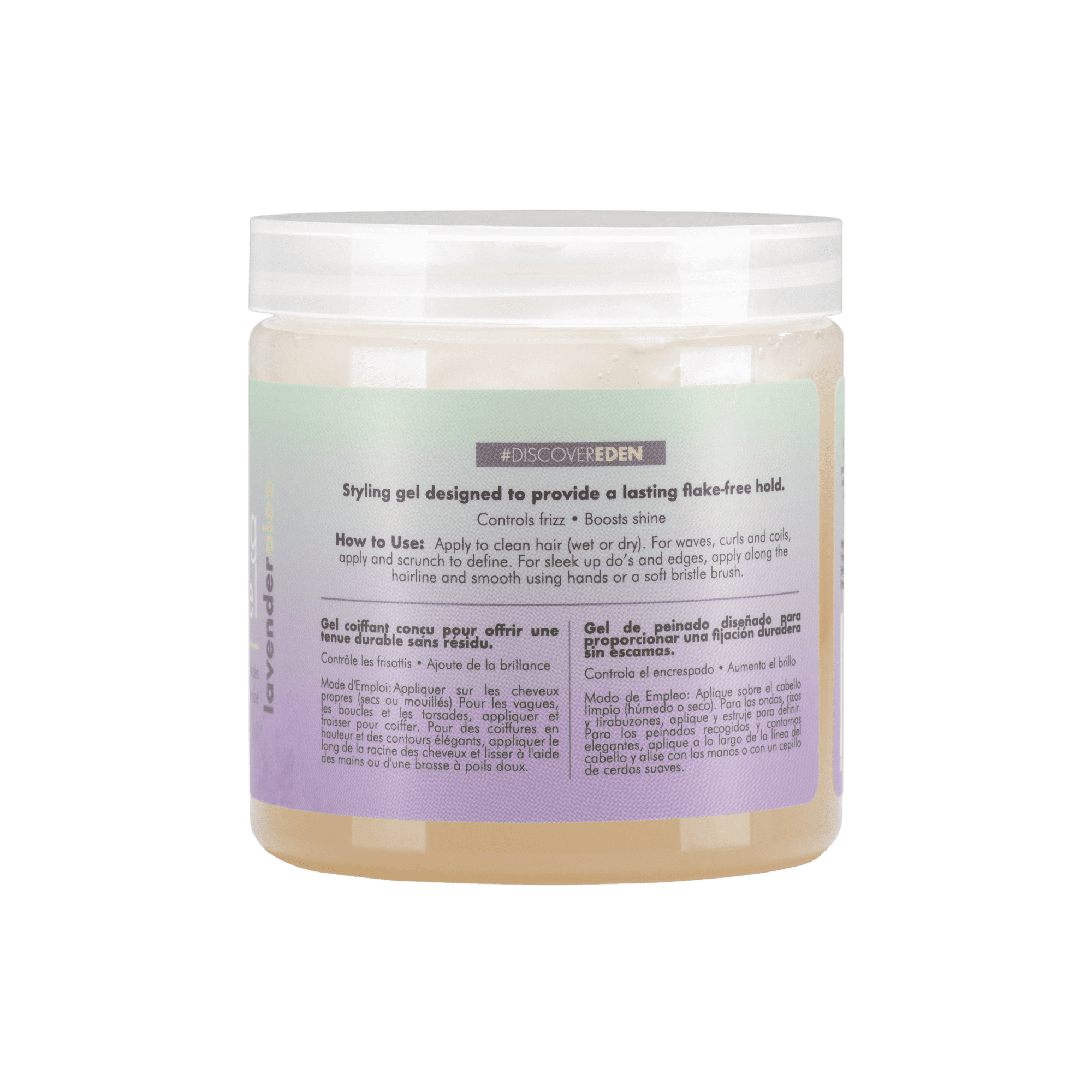 (6 pack) Eden BodyWorks Lavender Aloe Smoothing Hair Styling Gel 8 fl. oz., Nourishing, Unisex
