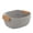 Grey S, variant on Cotton Rope Storage Basket Woven Decor Blanket Hamper with Handles Great for Living Room/Nursery/Laundry/Toys/Pillows/Throw/Towels/Gift - Grey L