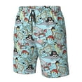 thumbnail image 4 of Balery pirate with funny animals Traje de Baño Estilo Hawaiano para Hombre, Shorts de Secado Rápido con Bolsillos-Medium, 4 of 6