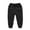 Black, variant on LYMAYTER Boys Girls with Pockets Pants for Kids Baby Solid Color Casual Trousers Toddler Comfort Jogger Sweat Pants 1-11 Years