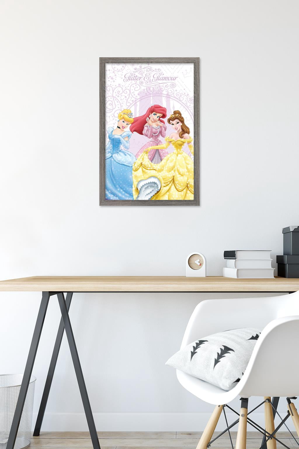Disney Princess - Glitter and Glamour Wall Poster, 14.725" x 22.375", Framed