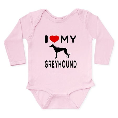 

CafePress - I Love My Greyhound - Long Sleeve Infant Bodysuit