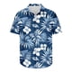 thumbnail image 3 of Blusa y camisa de manga corta con cuello vuelto para hombre, blusa informal con botones y estampado hawaiano, blusa de manga corta con cuello vuelto para hombre, 3 of 4