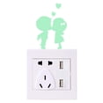 thumbnail image 2 of Xihbxyly Adhesivo de Pared Luminoso Diy, Diseño Visual de Doble Cara, Diseño Fluorescente Verde, Decoración de Habitación, Fácil de Quitar, Perfecto para Dormitorio o Sala de Estar, Juego de 1 Pieza., 2 of 7