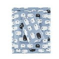 thumbnail image 4 of Woolrich Casual 160 GSM Blue Sheep 4 Piece Cotton Flannel Sheet Set, California King, 4 of 10
