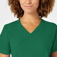 thumbnail image 5 of Wink W123 Women's Mock Wrap Scrub Top, Hunter, 3X Womens, 5 of 6