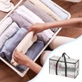 thumbnail image 4 of Unique Bargains 1 Pc Size S Storage Bag Storage Bins 27.01"x11.42"x14.96" Clear PP, 4 of 5