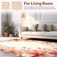 thumbnail image 2 of ODIKA 8'x10' Machine Washable Non-Slip Area Rug, Dreamy Floral Cascade with Layered Petal Overlays and Ornate Vine Details High Traffic Rug, Rose, 221023, 2 of 7