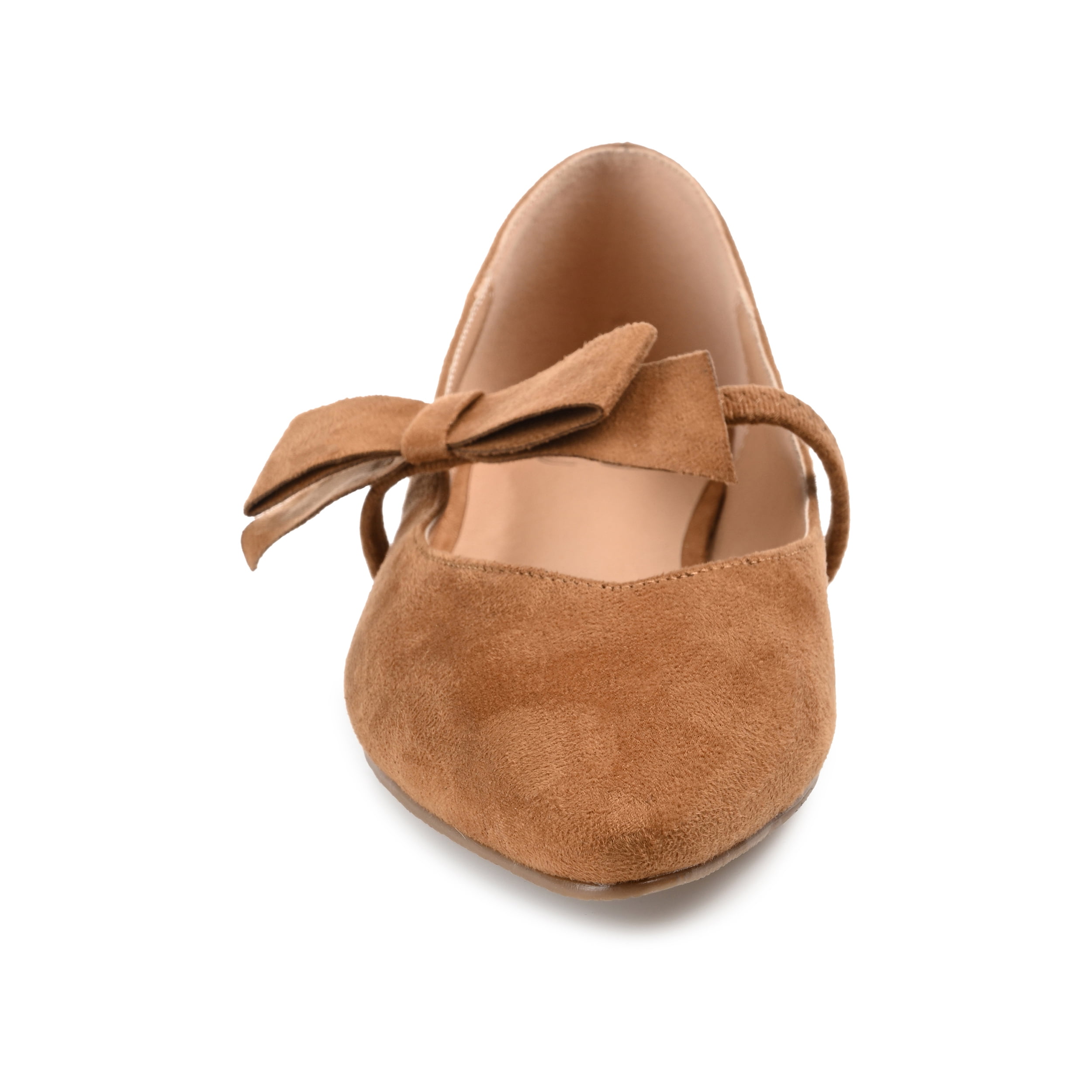 Journee Womens Aizlynn Ballet Pointed Toe Slip On Dress Flats, Widths Available