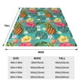 thumbnail image 3 of Fuzoiu Pineapple Print Ultra-Soft Micro Fleece Blanket,All Seasons Flannel Throw, Lightweight Blanket for Bed, Sofa, Couch, Movie Night, Camping, and Travel-60"x50", 3 of 7
