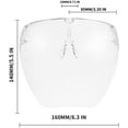 thumbnail image 2 of FEISEDY Full Cover Face Visor Protective Glasses Mirror Shield Sunglasses Anti Fog B2781, 2 of 13