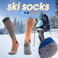 thumbnail image 4 of Mens Performance Ski Sock Long Thermal Winter Designer Snowboard Socks New, 4 of 7