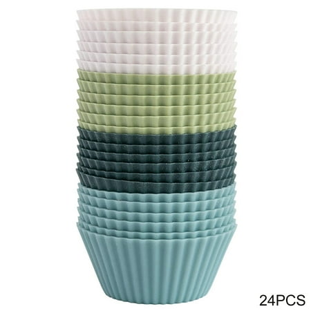

Clearance Sale Cupcake Muffin Round Home Kitchen Non Stick Stackable Soft Silicone