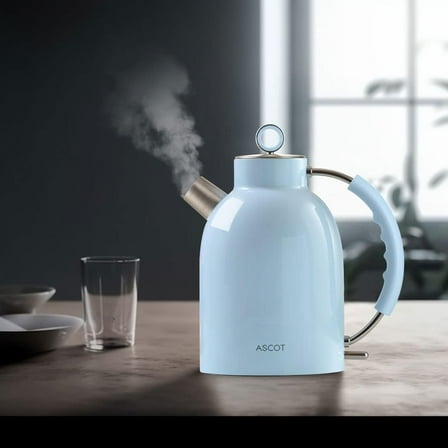 Electric Kettle, 1.5L, 1500W, Light Blue