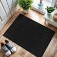 thumbnail image 5 of CAMILSON Ultra Soft High Pile Fluffy Non-Slip Indoor Area Rugs Black 2x3, 5 of 9