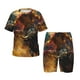 thumbnail image 1 of Balery Colorful Bull Western Man Conjunto de Pijama Infantil de Manga Corta con Estampado – Ropa de Dormir de Algodón Suave-3X-Large, 1 of 6