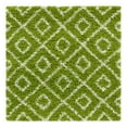 thumbnail image 3 of Unique Loom Trellis Shag Collection Area Rug - Ruth (4' Square Green/Ivory), 3 of 11