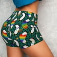 thumbnail image 5 of Yiaed Lgbt Penguin Print Women's Athletic Shorts Running Shorts Sporty Short High Waisted Elastic Workout Shorts for Yoga Gym Running & Sports -Small, 5 of 8