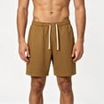 thumbnail image 4 of IROINNID Men's Relaxed Fit Drawstring Athletic Shorts with Elastic Waist Side Pockets Lightweight Breathable Fabric for Summer Gym Running and Sports, 4 of 6
