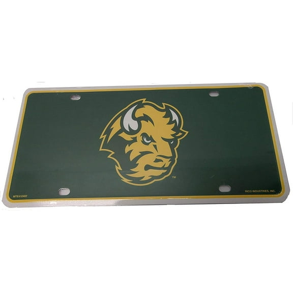 North Dakota State University Bison Metal Auto Tag License Plate, Logo Design, 6x12 Inch