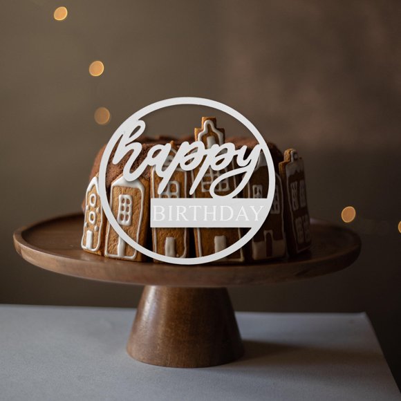 OUNONA 4Ud Decoraciones Acrílicas Para Pastel Cumpleaños Versátiles Para Fiestas Y Eventos