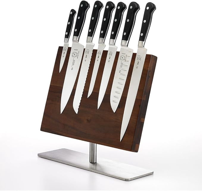 Mercer Culinary M21941 8-Piece Renaissance Magnetic Board 7-Knife Set, 14 1/8 x 10 1/4 , Stainless Steel