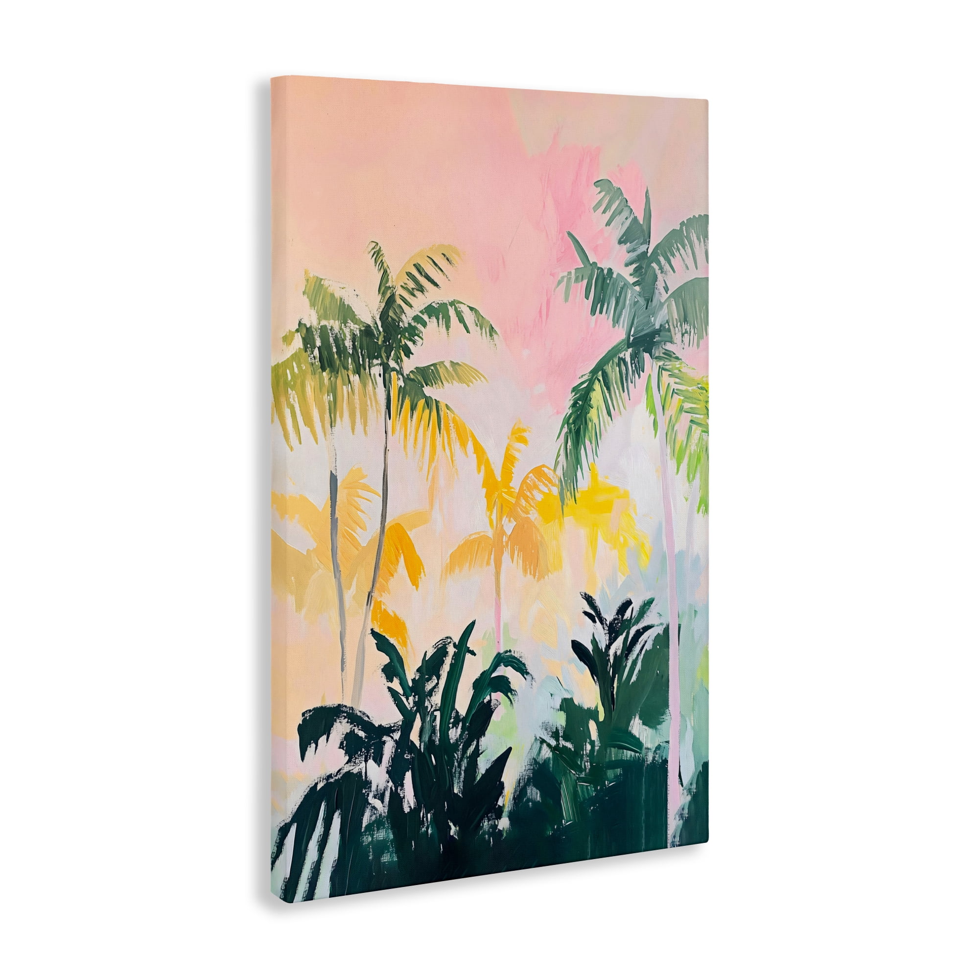 Stupell Industries Pastel Palms in Morning Glow Canvas Wall Art, design by The Prints Vibe