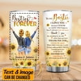 thumbnail image 2 of Best Friend Tumbler Personalized Bestie Forever Tumblers 20oz Coffee Travel Mug Besties Cup Gift Birthday Friendship Christmas Present For Women Female Friends BFF Soul Sister, 2 of 6