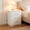 White, variant on GALAXHERO 3 Drawer Night Stands for Bedroom, Tall Nightstand with Storage Cabinets, Wooden Bedside Table for Living Room Dorm, Espresso