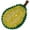 Durian, variant on Fruit Beaded Patches Banana Avocado Kiwi Fruit Durian Rhinestones Sew on Patches Handmade Beaded Appliques DIY Garment Decoration 4pieces