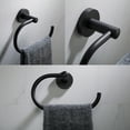 thumbnail image 3 of Kraus Bathroom Towel Ring, Matte Black, 3 of 7
