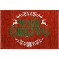 thumbnail image 2 of Addison Rugs Mayfield Washable Holiday Wreath Ruby Rectangle Rug, 1'8" x 2'6", 2 of 5