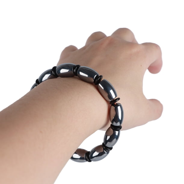 Pulsera De Cuentas De Piedra, Pulsera De Cuentas Elásticas Unisex Para Aliviar El Estrés Terahercios Para La Vida Diaria