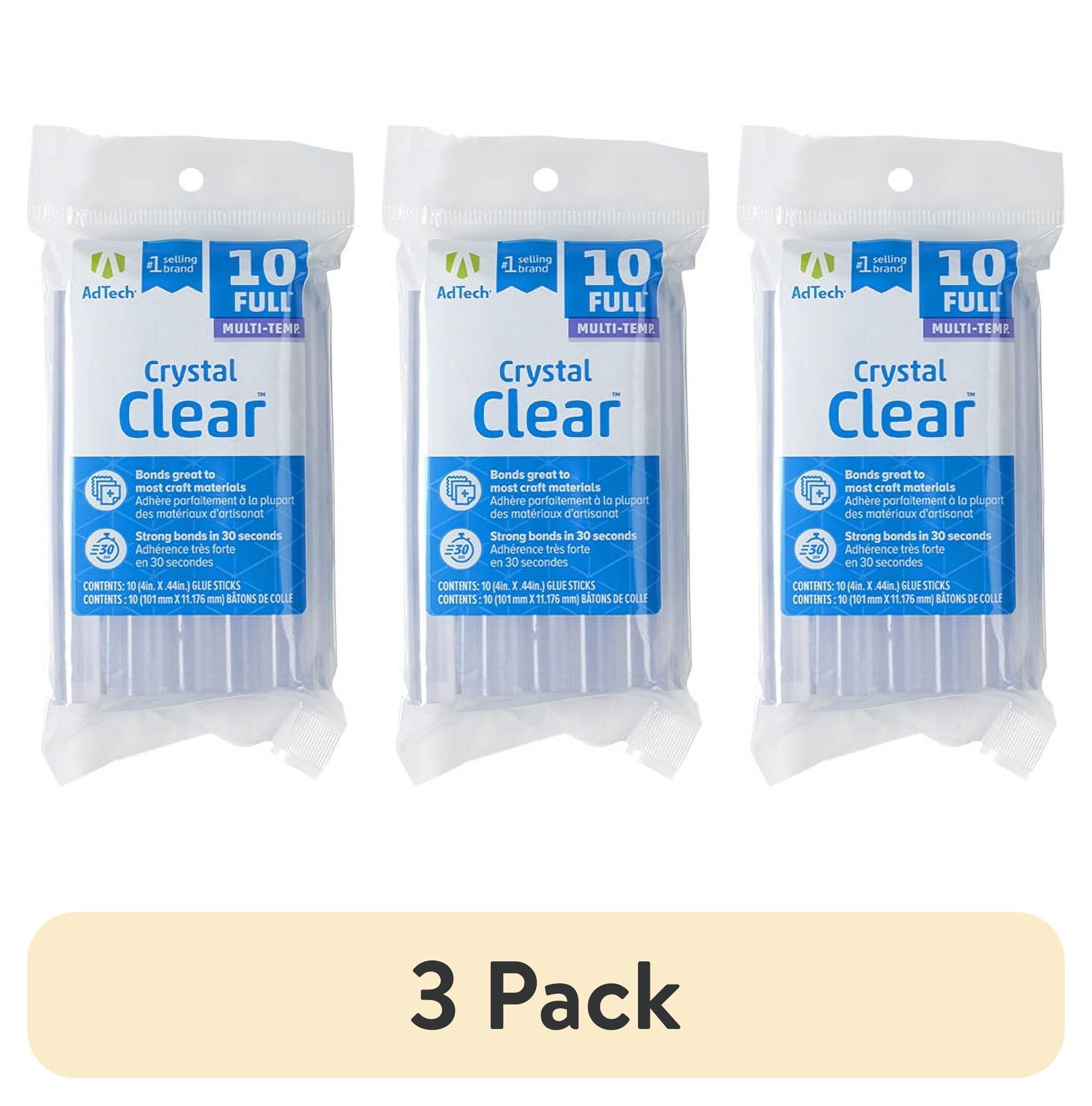 AdTech Crystal Clear Hot Glue Sticks, 3 Pack (30 Sticks) photo 1