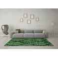thumbnail image 3 of Ahgly Company Indoor Square Abstract Emerald Green Modern Area Rugs, 6' Square, 3 of 4