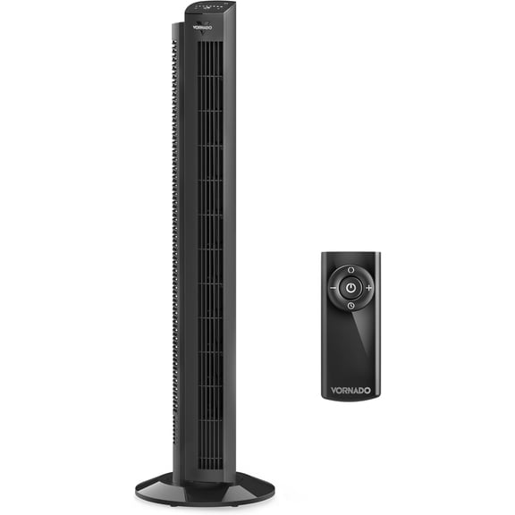 Open Box Vornado OZI42X W Tower Fan, 42" Tall, Black, New