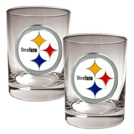 Pittsburgh Steelers Rocks Glass - Pittsburgh Steelers 14oz. Rocks Glass Set - No Size