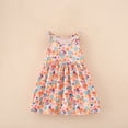 thumbnail image 3 of YUSIM Toddler Girls Floral Dresses- Flowy Cute Casual Sleeveless Summer Shirt Dress Yellow Size 4 T, 3 of 5