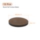 thumbnail image 2 of Deslizadores de muebles Uxcell, almohadillas de fieltro autoadhesivas redondas, protectores de suelo para patas de muebles de madera dura 2" 12 piezas, 2 of 5