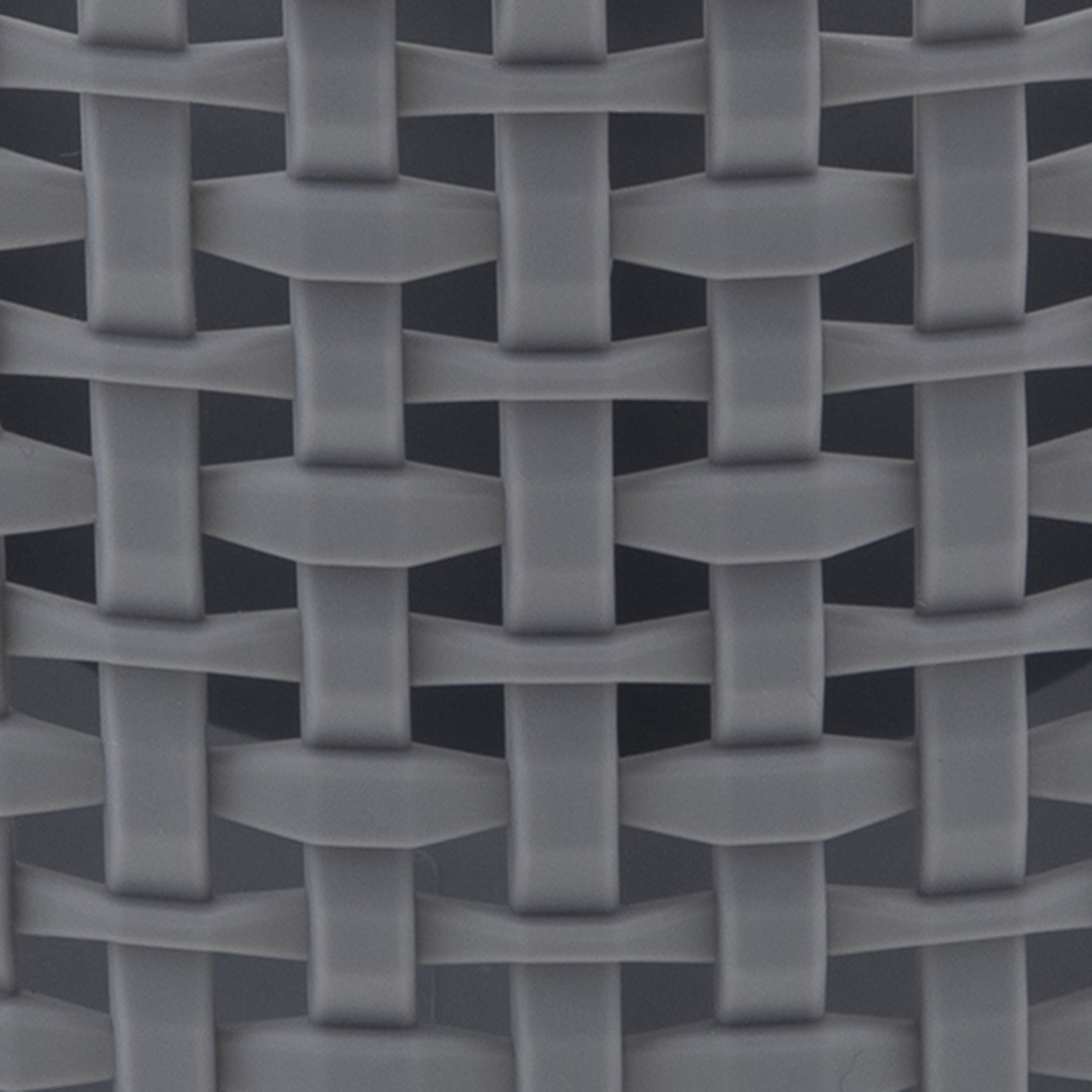 Thinkspace Brand Extra Large Weave Rotating Beaty Organizer, Gray. 6 Large Compartments to keep all of your Makeup and Cosmetics Organized.
