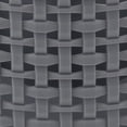 thumbnail image 3 of Thinkspace Brand Extra Large Weave Rotating Beaty Organizer, Gray. 6 Large Compartments to keep all of your Makeup and Cosmetics Organized., 3 of 4