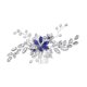 thumbnail image 3 of Peineta para el cabello de boda, accesorios para el cabello de novia con diamantes de imitación azules para novia y damas de honor, pieza para el cabello de boda, 3 of 3