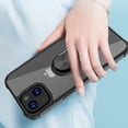 thumbnail image 6 of Compatible with iPhone 13 6.1 inch Case, Crystal Clear Ring Holder Military Grade Protective Shockproof Silicone Phone Cover for iPhone 13 6.1 inch, Black, 6 of 14