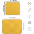 thumbnail image 3 of FREEAMG Bee Honeycomb Hexagon Dish Drying Mat for Kitchen Counter 18 x 24 inch , Microfiber Multi-Purpose Counter Rack Sink Drainer Pad, 3 of 7