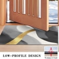 thumbnail image 3 of Gray and Gold Marble Wavy Lines Pattern Door Rugs,Washable Non Slip Door Mats Indoor,Decorative Door Mats,Entry Mat Indoor for Entrance,Bedroom,Kitchen,Bathroom,17"x30", 3 of 6