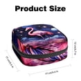 thumbnail image 2 of Flamingo Sanitary Napkin Bag with Plush Fabric, Sponge, and Oxford Cloth Materials - Small Makeup Pouch for Purse and Travel Organizer Zipper Pouch - 4.7x6.6x6.6 in, 2 of 6