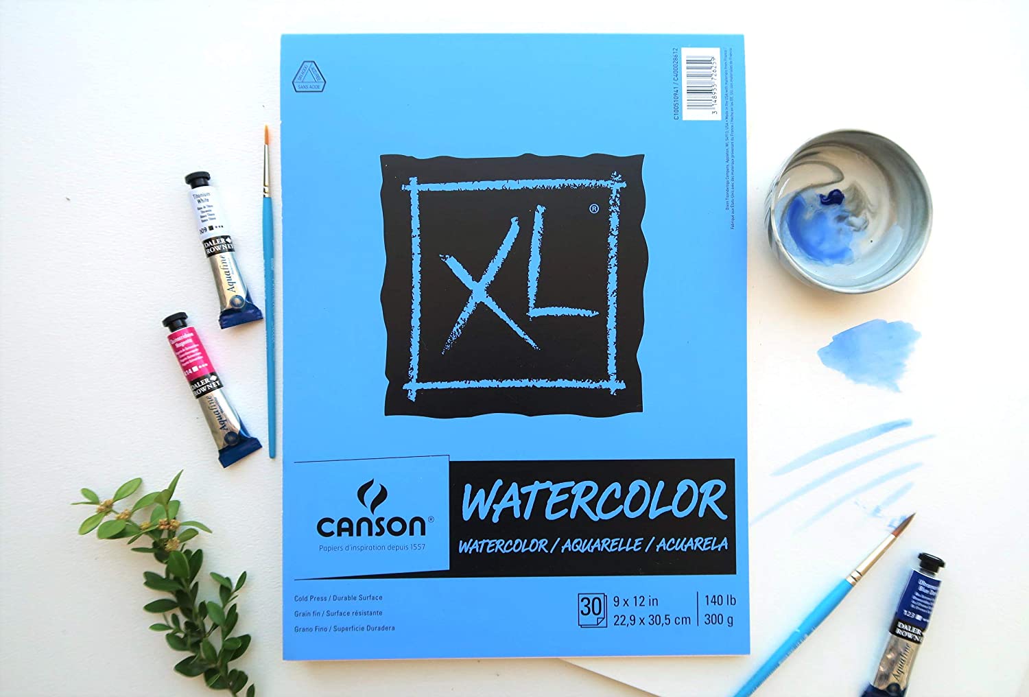 Canson XL Watercolor Pad, 30 Sheets, 7 x 10