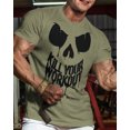 thumbnail image 2 of Gymish Kill Your Workout Shirt for Men – Funny Gym T-Shirt, Motivational Lifting Tee, Athletic Gym Wear, Military Green, Small, 2 of 6